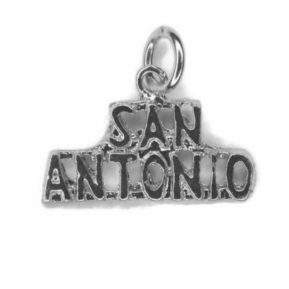 San Antonio Charm Pendant .925 Sterling Silver